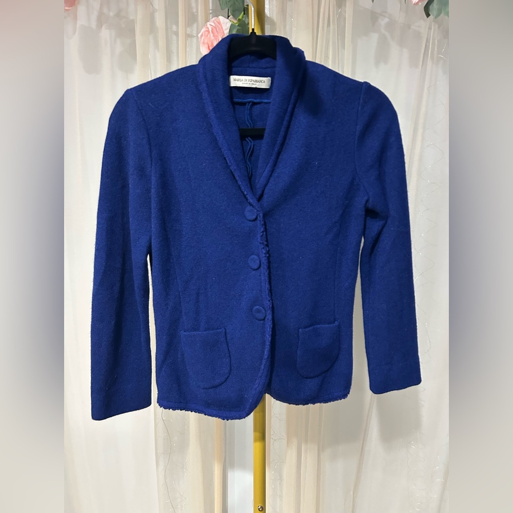Chic Blue Blazer by Maria Di Ripabianca